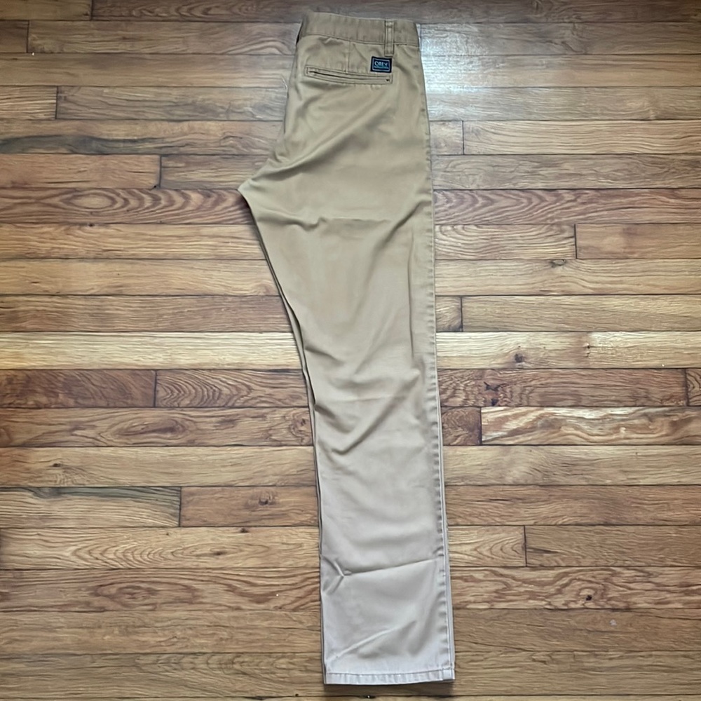 Obey. Size 31. Tan.